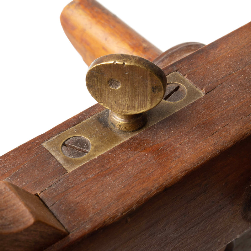 Beech and Brass Mounted Screw Arm Plow Plane