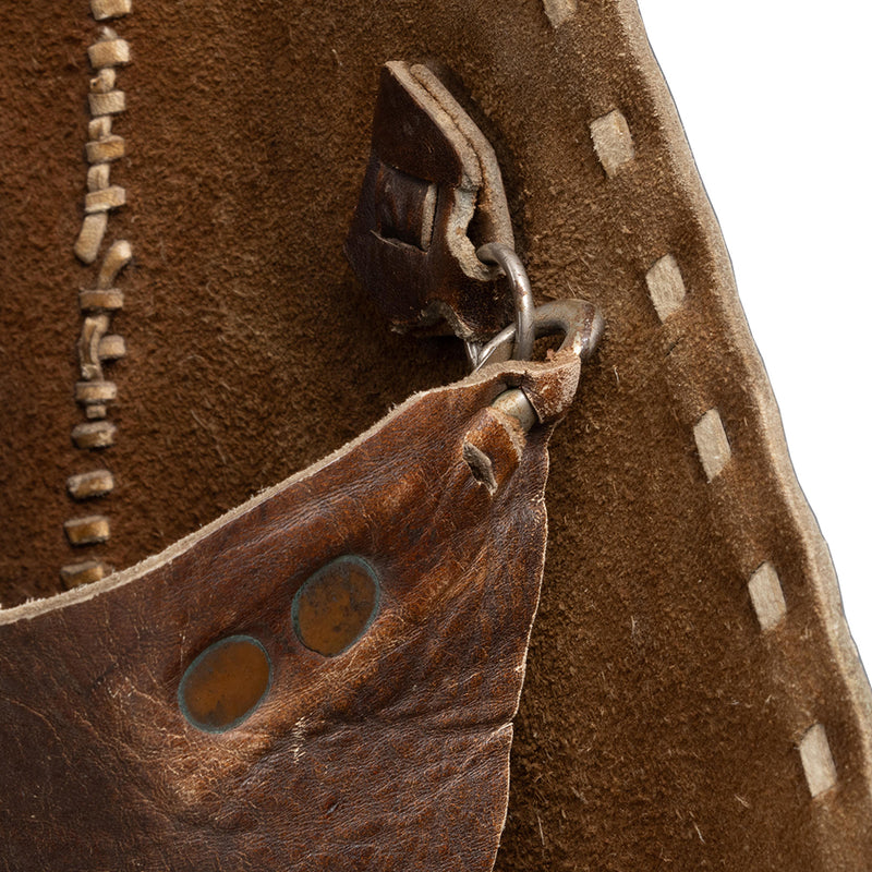 Brown Leather Chaps with Initials BGG