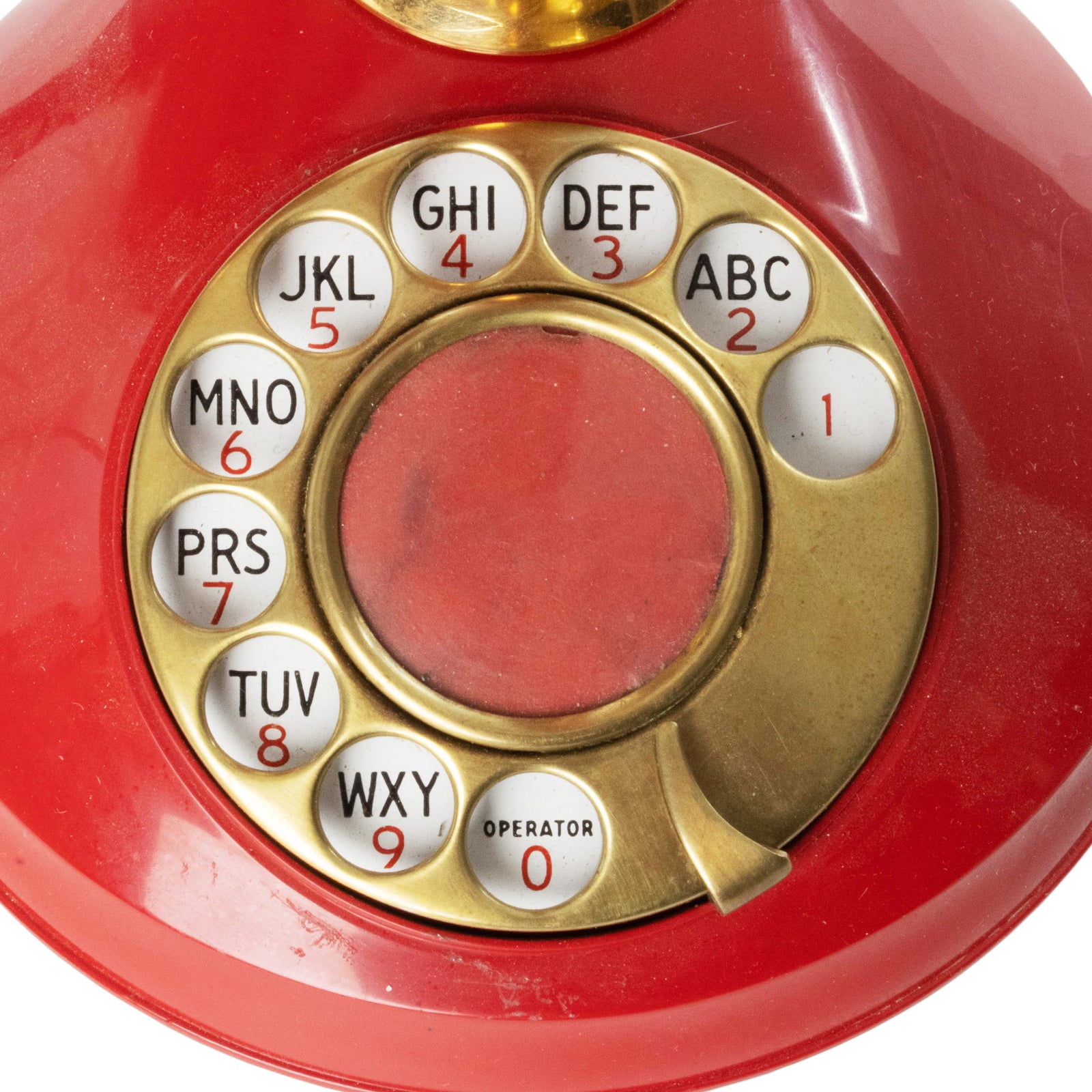 70 's Vintage Deco-Tel The outlet Candlestick Telephone fire engine red.