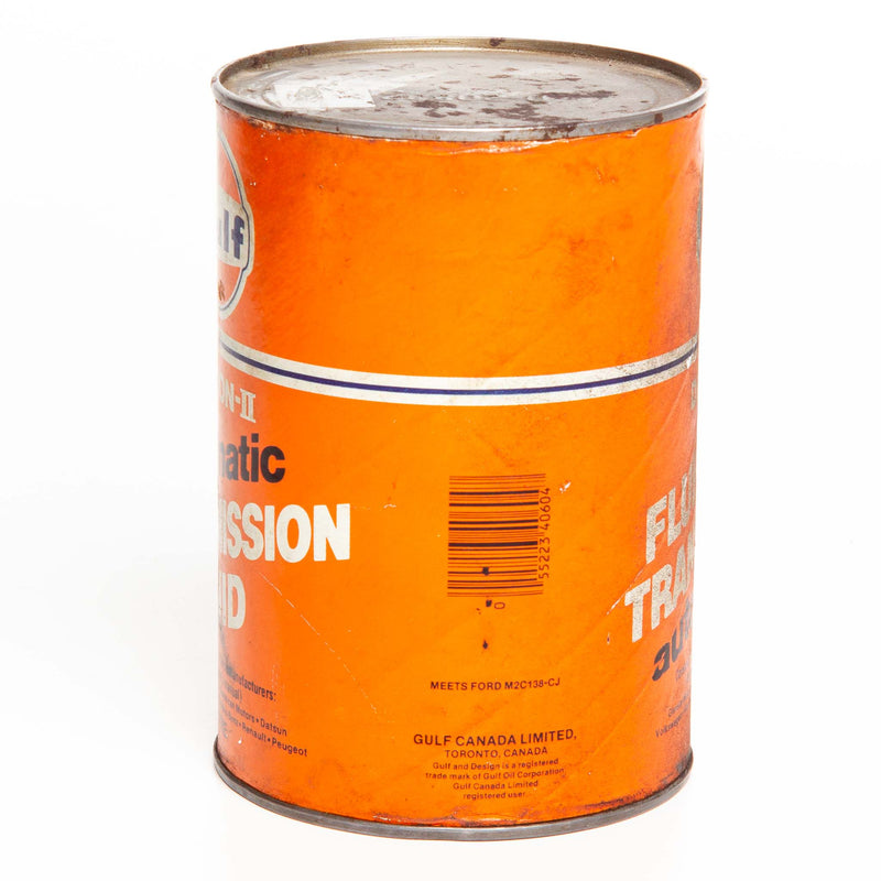 Gulf Dexron-II Automatic Transmission Fluid Cardboard Can